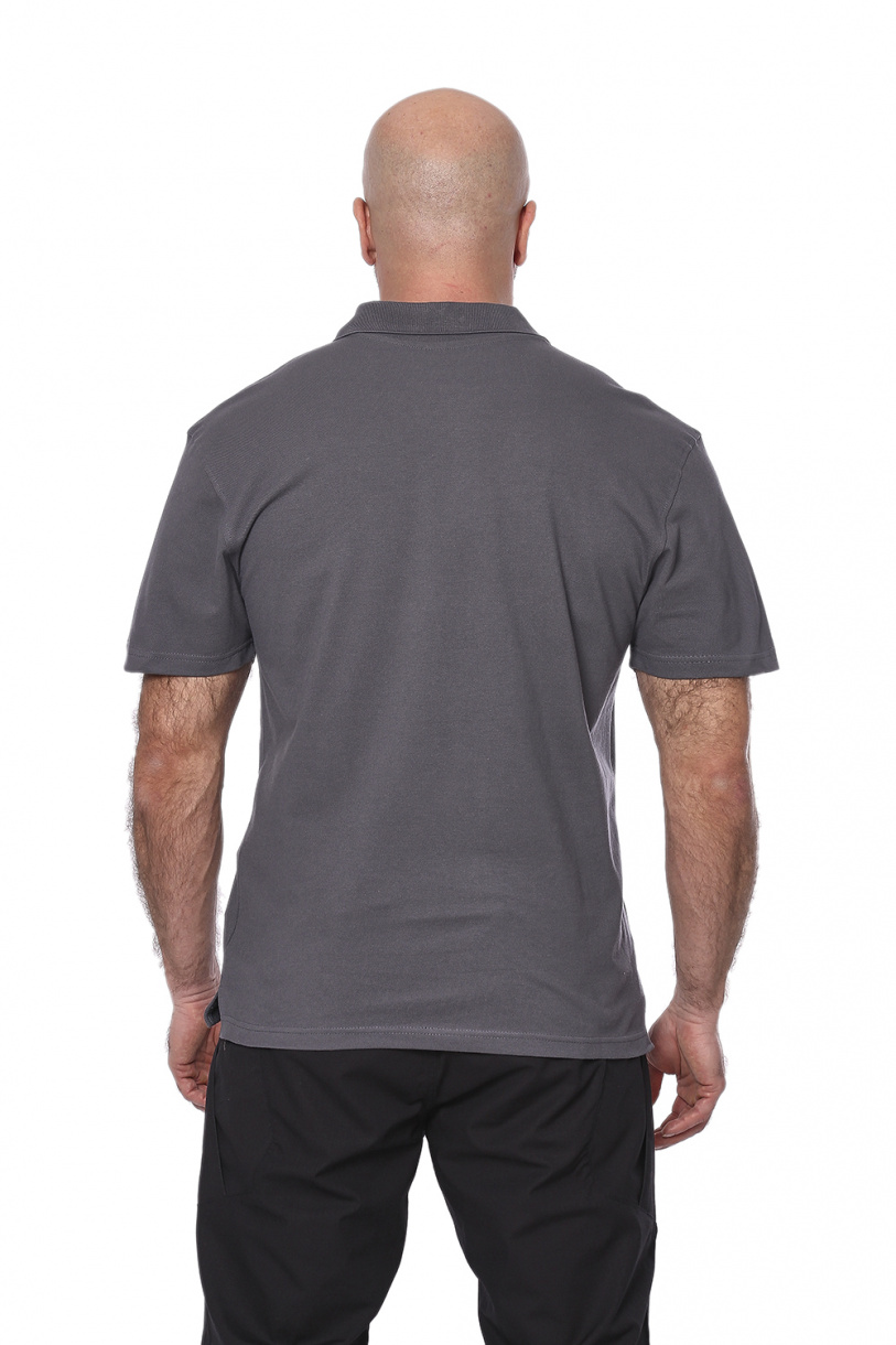Футболка поло "Mini Logo T-Shirt"(Мини лого) (хлопок, серый) 7PO-01GR