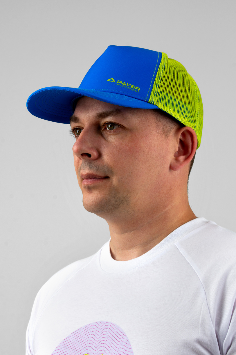 Бейсболка PAYER, синий лайм PBCA-1BLL