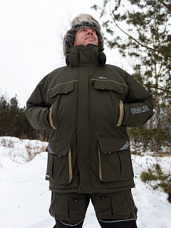 Камчатка МАГМА костюм для рыбалки GRAYLING. зимний хаки